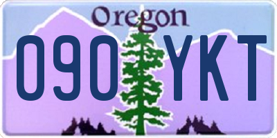 OR license plate 090YKT