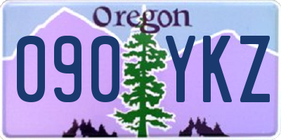 OR license plate 090YKZ
