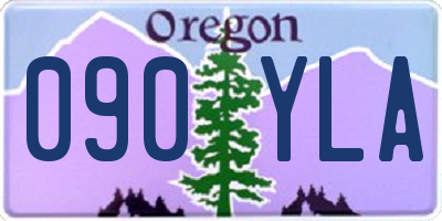 OR license plate 090YLA
