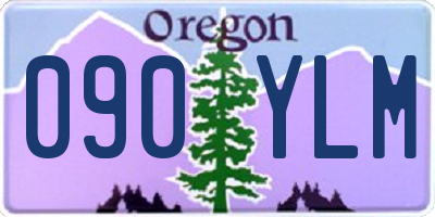 OR license plate 090YLM