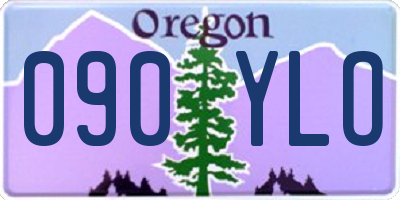 OR license plate 090YLO