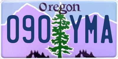OR license plate 090YMA