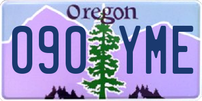 OR license plate 090YME