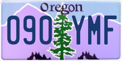 OR license plate 090YMF