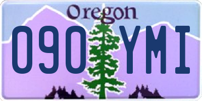 OR license plate 090YMI