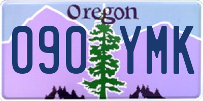 OR license plate 090YMK