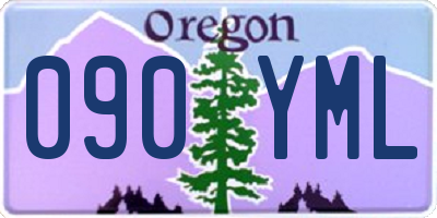 OR license plate 090YML