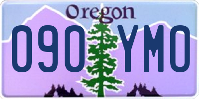 OR license plate 090YMO
