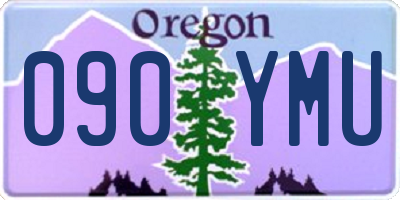 OR license plate 090YMU