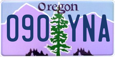 OR license plate 090YNA