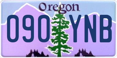 OR license plate 090YNB