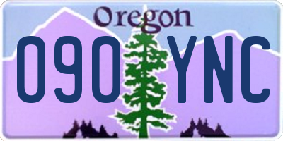 OR license plate 090YNC