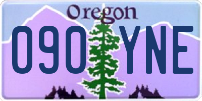 OR license plate 090YNE