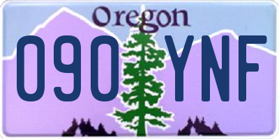 OR license plate 090YNF