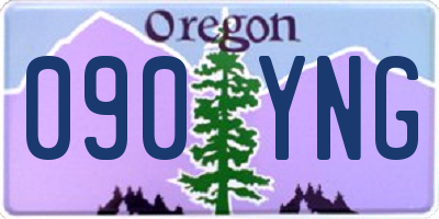 OR license plate 090YNG