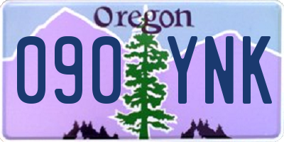 OR license plate 090YNK