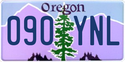 OR license plate 090YNL