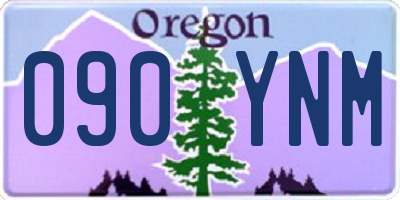 OR license plate 090YNM