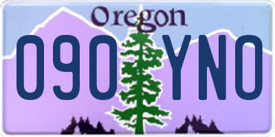 OR license plate 090YNO