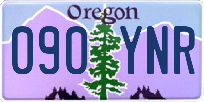 OR license plate 090YNR