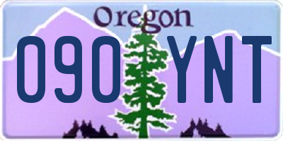 OR license plate 090YNT