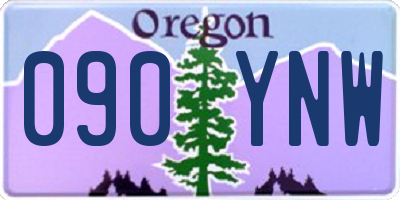 OR license plate 090YNW