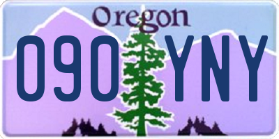 OR license plate 090YNY