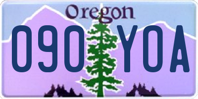 OR license plate 090YOA