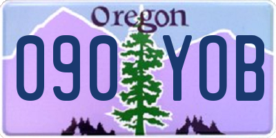 OR license plate 090YOB