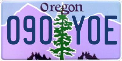 OR license plate 090YOE