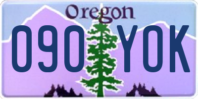 OR license plate 090YOK