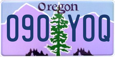 OR license plate 090YOQ
