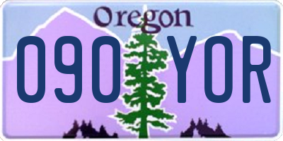 OR license plate 090YOR