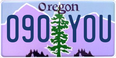 OR license plate 090YOU