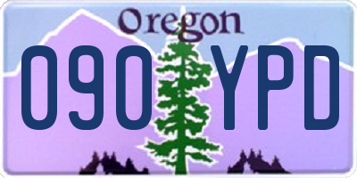 OR license plate 090YPD