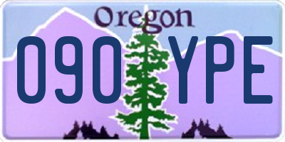OR license plate 090YPE