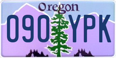 OR license plate 090YPK