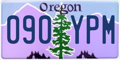 OR license plate 090YPM