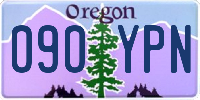 OR license plate 090YPN