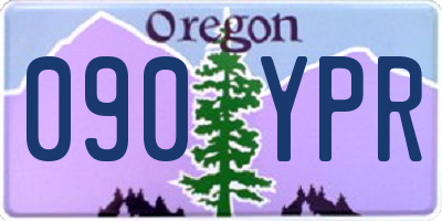 OR license plate 090YPR
