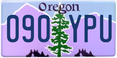 OR license plate 090YPU