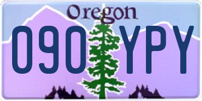 OR license plate 090YPY
