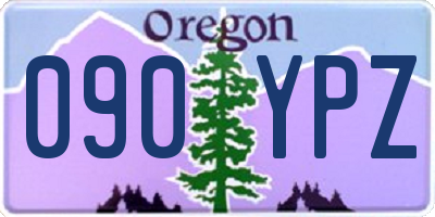 OR license plate 090YPZ