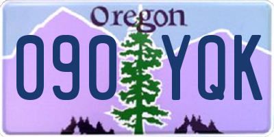 OR license plate 090YQK