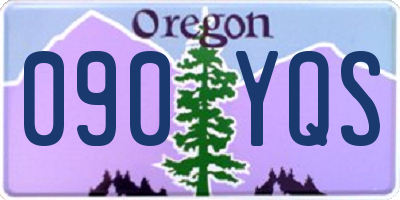 OR license plate 090YQS