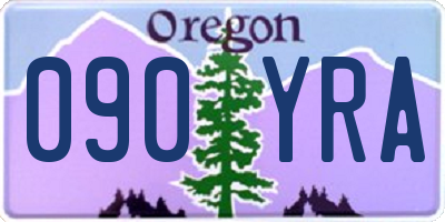 OR license plate 090YRA