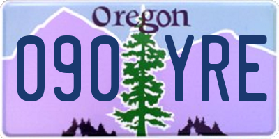 OR license plate 090YRE
