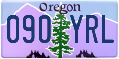 OR license plate 090YRL