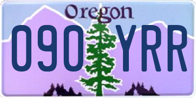 OR license plate 090YRR