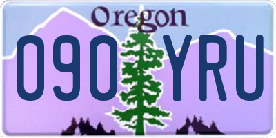OR license plate 090YRU